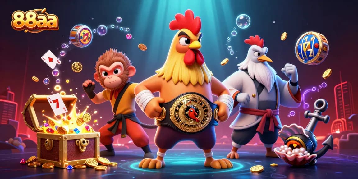 Experience the thrilling games at 88aa with dynamic characters and rich casino elements.