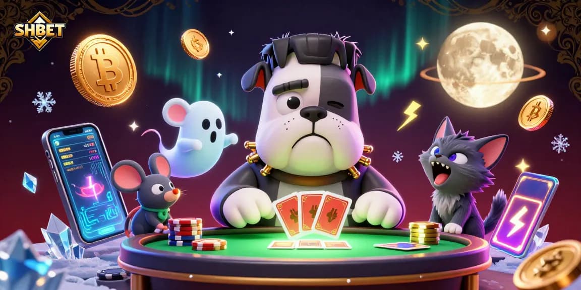 SHBET offers an exciting gaming experience with a unique 3D casino scene filled with monsters and crypto.