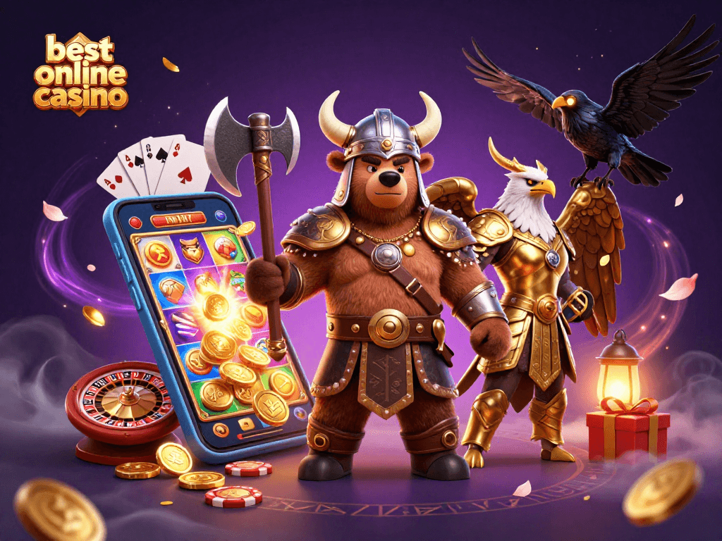 Experience the thrill at the best online casino with vibrant 3D characters and exciting gaming elements.
