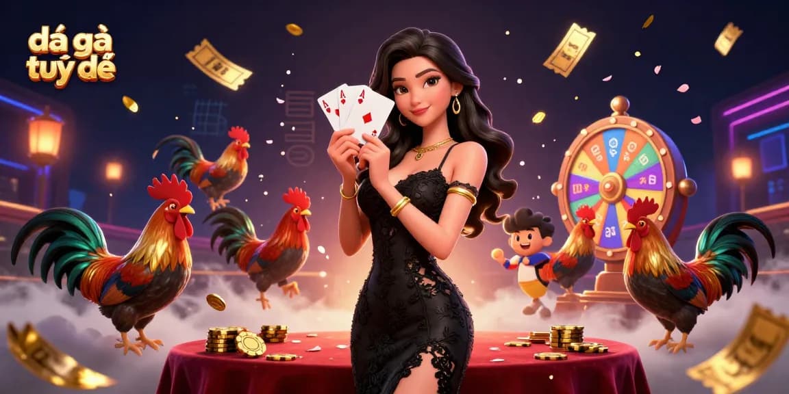 Experience thrilling đá gà trực tiếp with vibrant scenes and dynamic action in the arena.