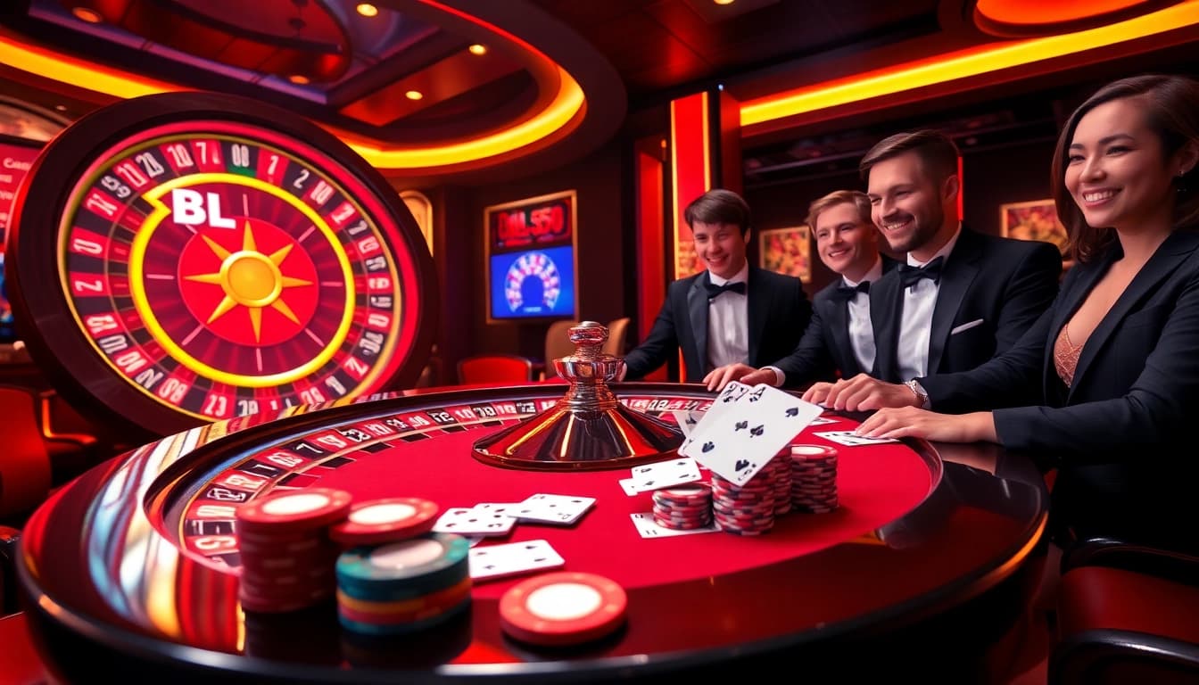 Viva a emoção no BL555 com jogos de cassino vibrantes e mesas de pôquer.