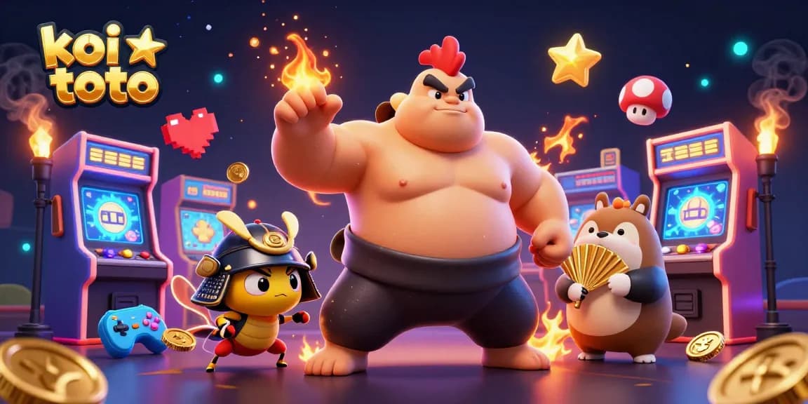 Experience excitement with koi toto showcasing a powerful rooster sumo wrestler and a fierce samurai cricket.