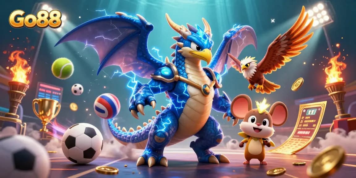 Experience exhilarating wins at Go88, where vibrant 3D characters bring the thrill of gaming to life.