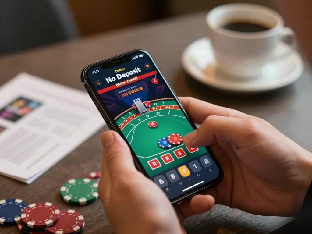 Engaging gameplay at Online Casino No Deposit on mobile, placing bets effortlessly.