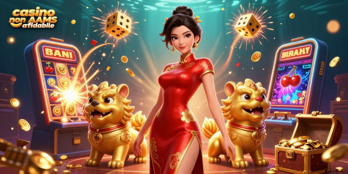 Vivi l'emozione del casino non AAMS affidabile con giochi vivaci e premi sontuosi.