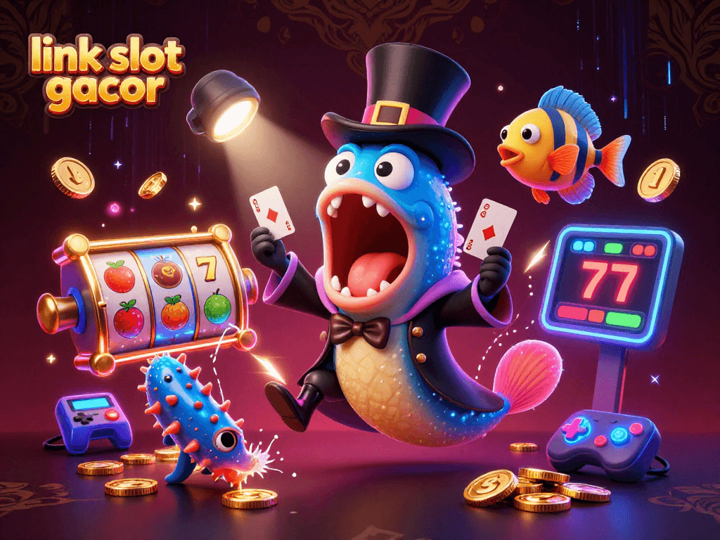 Experience thrilling link slot gacor gameplay with our enchanting characters in a vibrant casino setting.