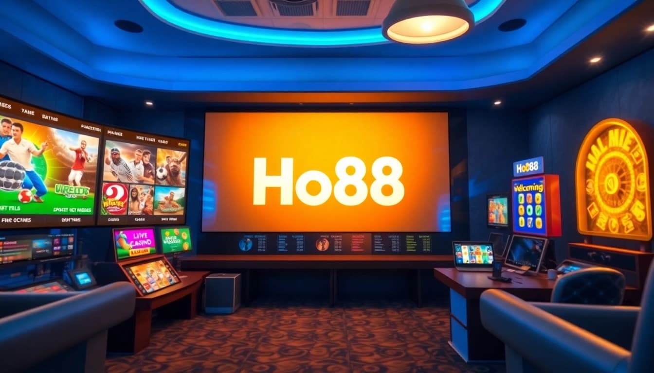 Exciting Ho88 online betting interface featuring sports, live casino, and slot games.