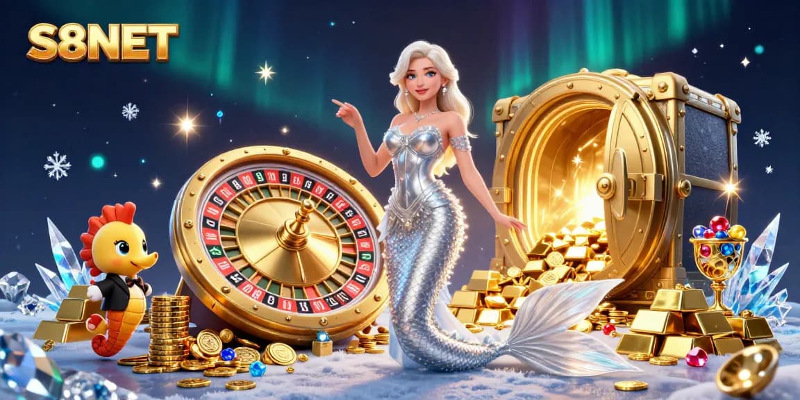 Spin the roulette at S8NET while enjoying dazzling game treasures and animations.