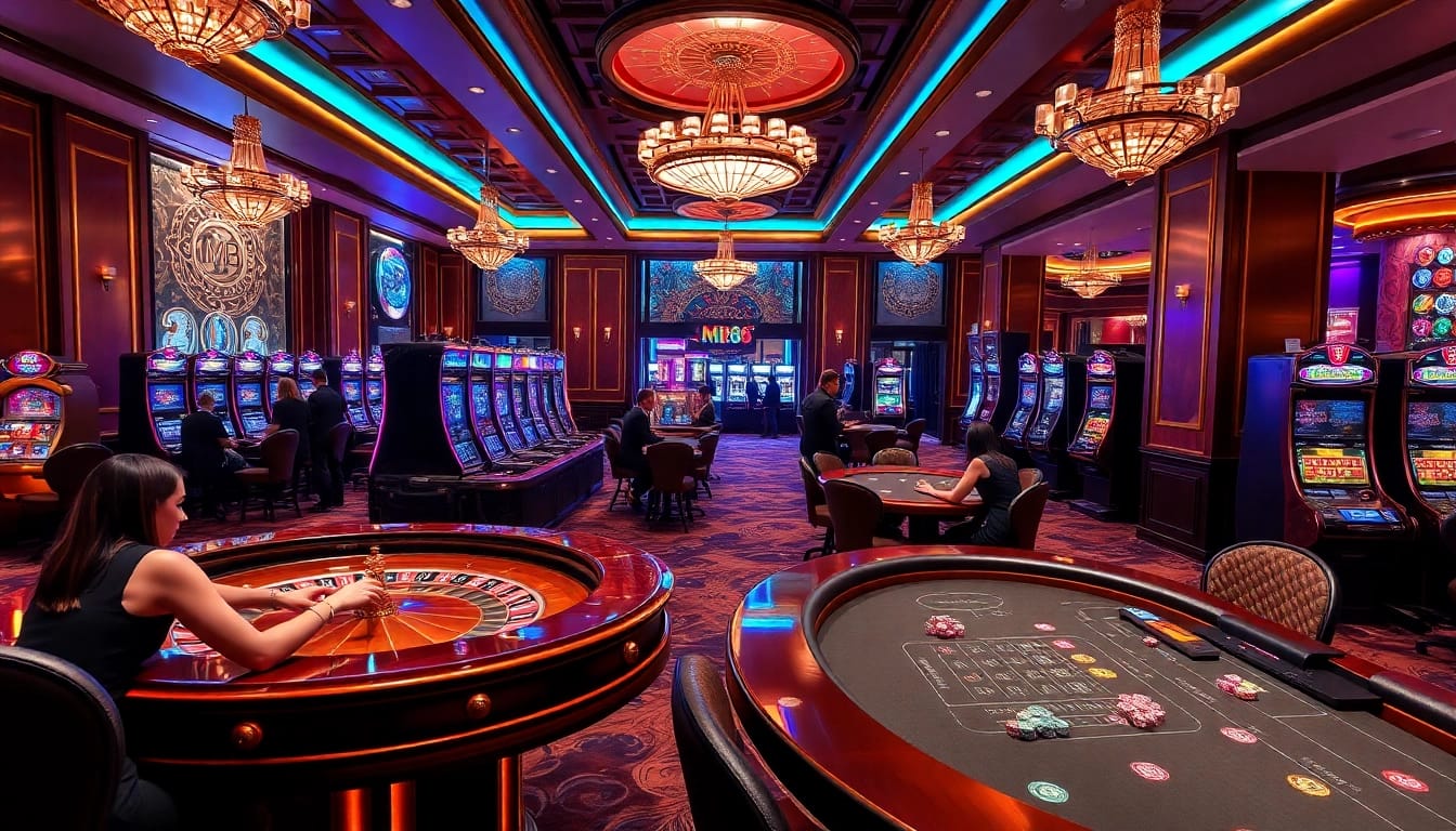 Experience the excitement of MI88 casino with vibrant tables, high-stakes betting, and engaging slot machines.