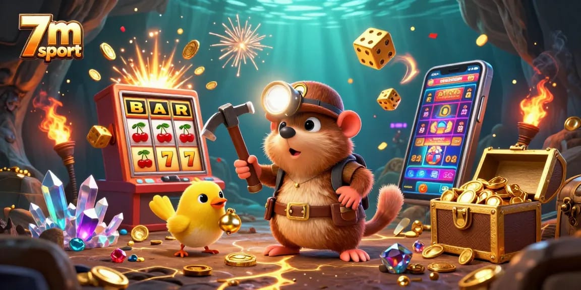 Experience 7m sport excitement with vibrant casino themes and treasure in action.