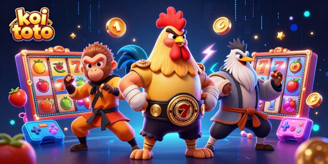 Engage in exciting slot gameplay with koi toto featuring dynamic casino elements and vibrant characters.
