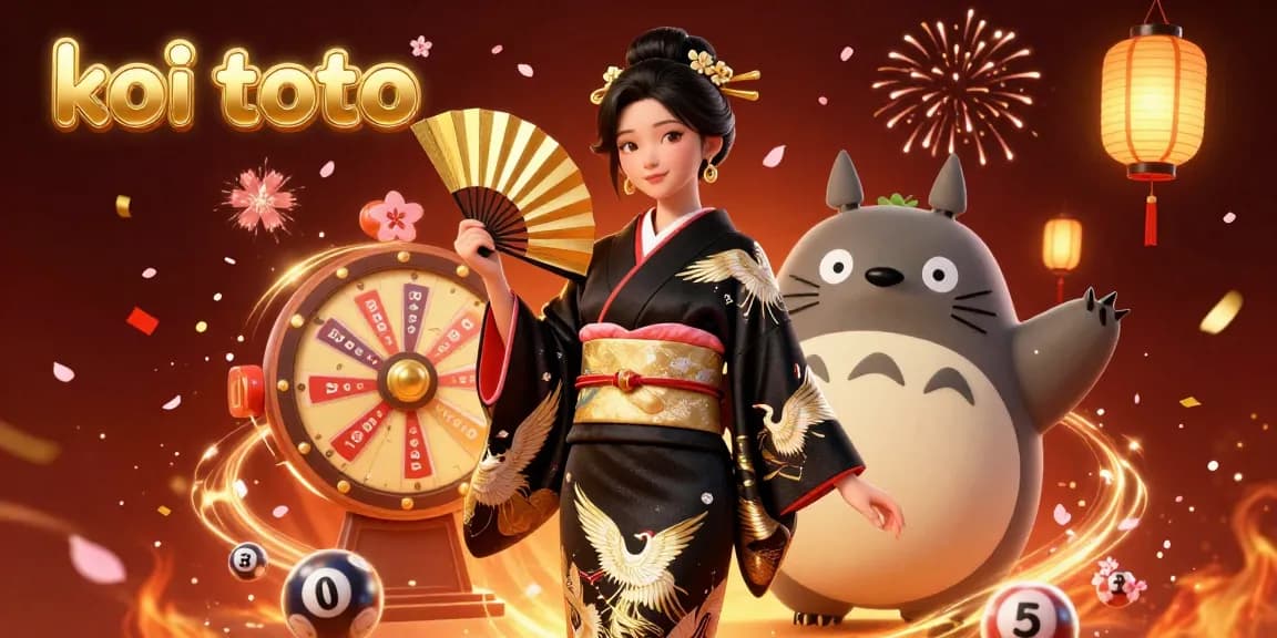 Experience thrilling bets at koi toto, featuring vibrant lottery games with glowing elements.