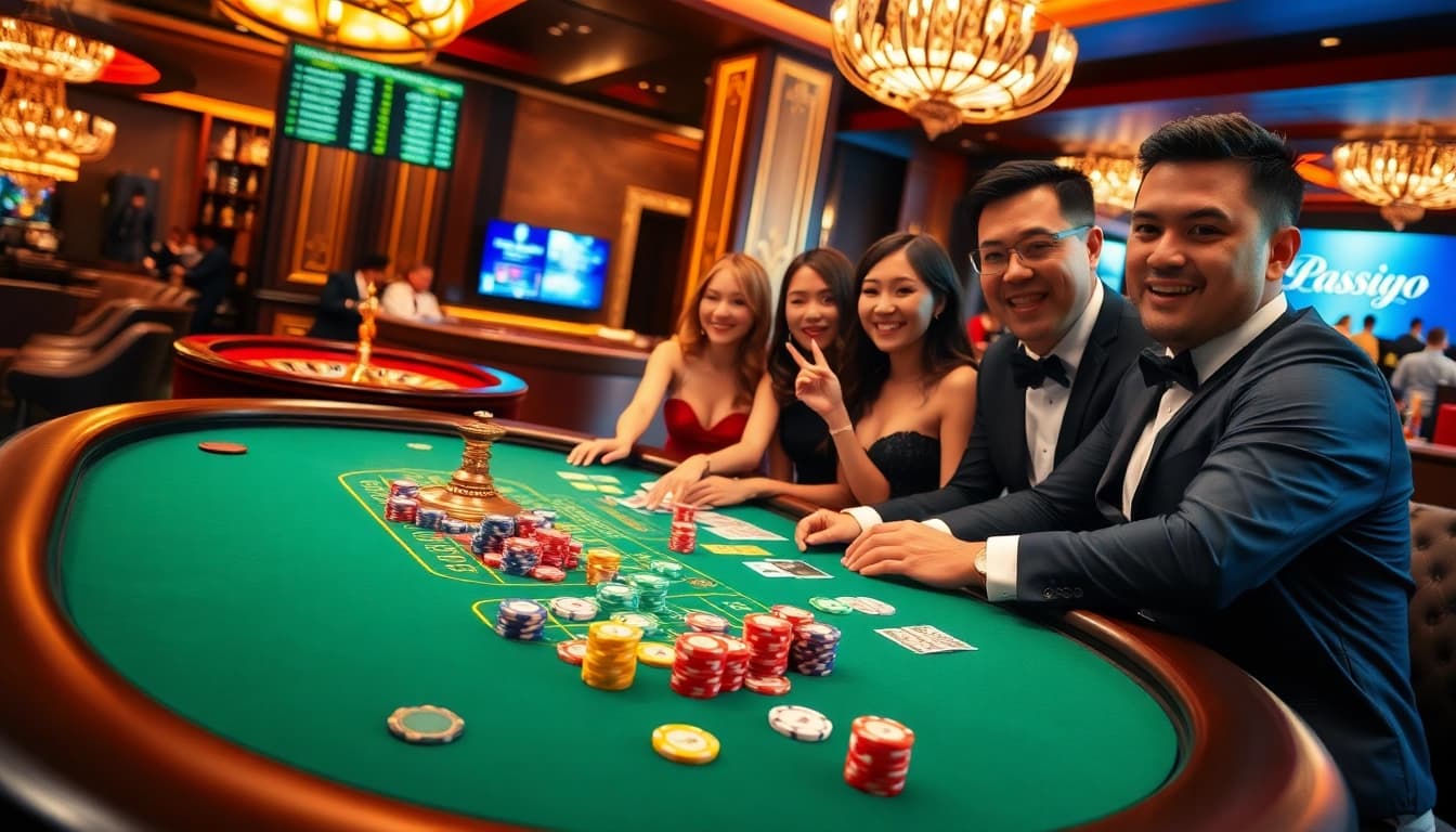 TG88 poker players strategizing on a high-stakes table with vibrant chips