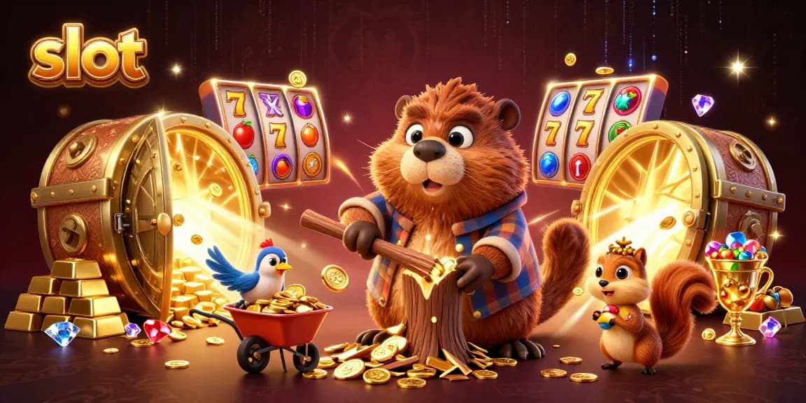 Putar slot untuk meraih jackpot besar dengan karakter lucu dalam suasana kasino meriah.