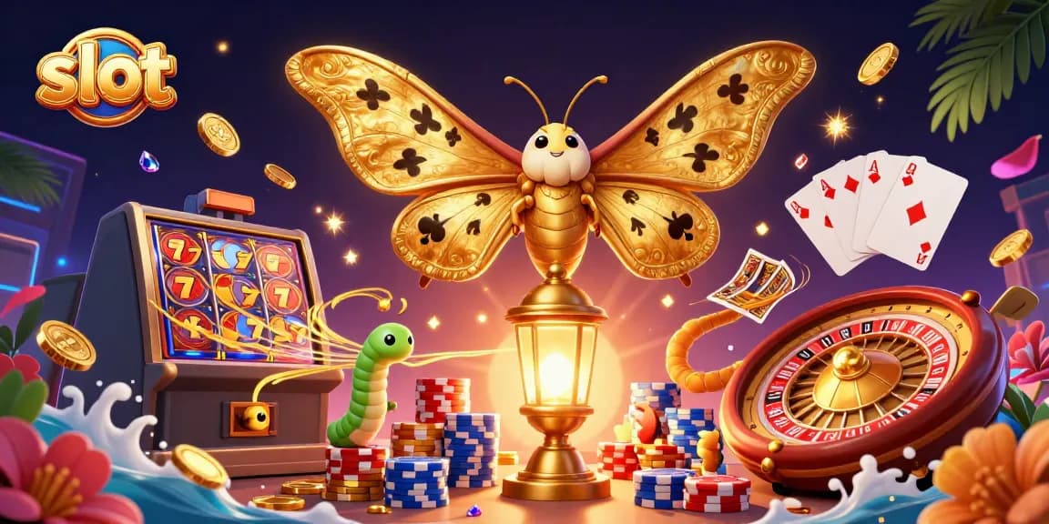 Menangkan slot dengan keberuntungan yang datang dari kupu-kupu dan koin berkilauan.
