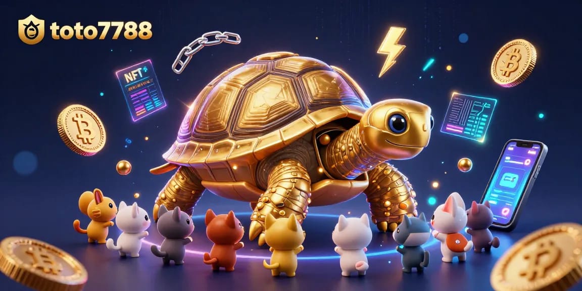 Experience thrilling gameplay at toto7788 with a vibrant 3D illustration showcasing gambling excitement through rich visuals.