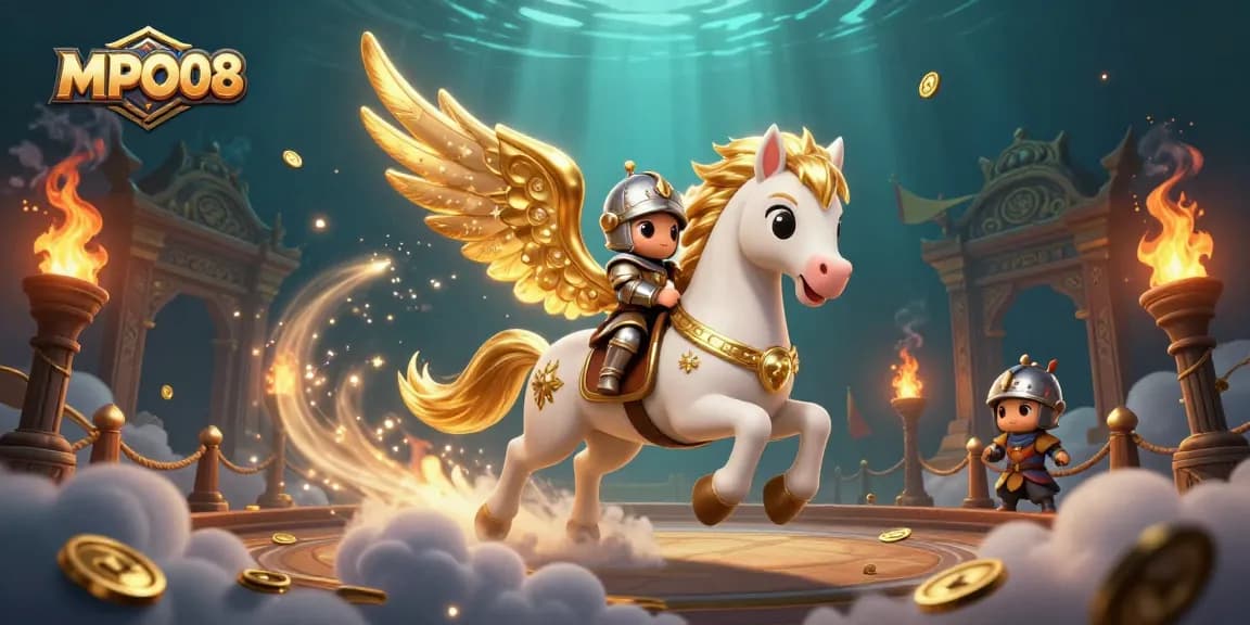 Experience the thrilling gameplay of MPO08 with energetic knights and celestial treasures.