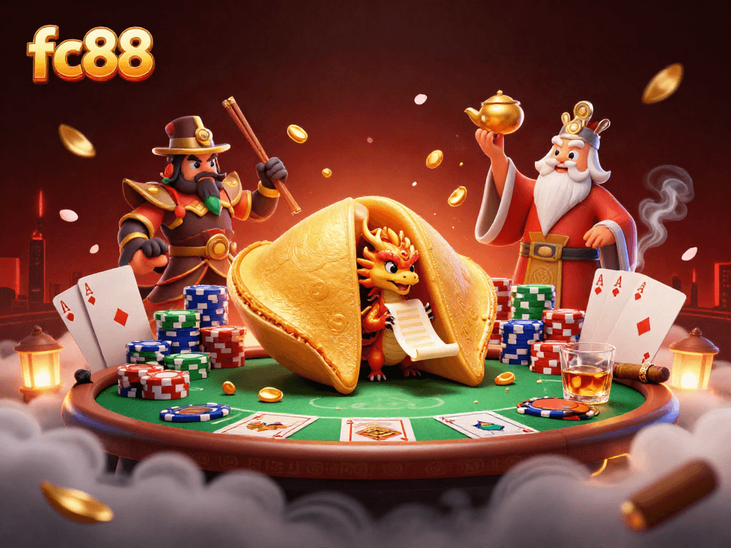 fc88 tham gia vào không gian sòng bạc với mãnh lực, may mắn từ bánh quy vàng