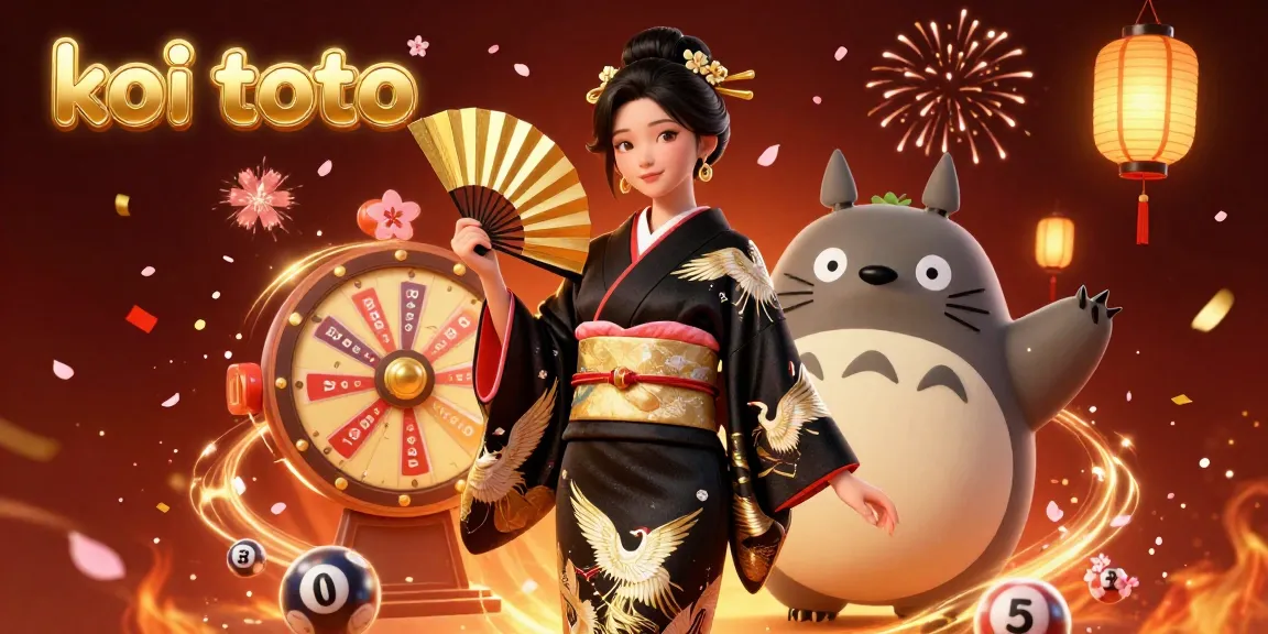 Experience thrilling bets at koi toto, featuring vibrant lottery games with glowing elements.