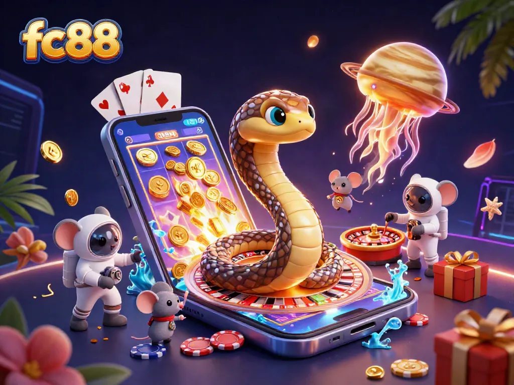 Experience thrilling gaming at fc88, where astronauts bet on a cosmic roulette wheel!