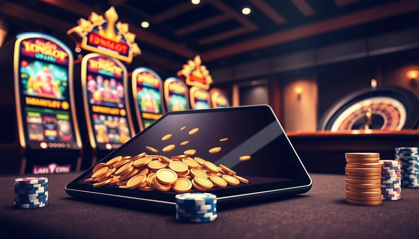 Experience thrilling gameplay on IDNSLOT with vibrant slot machines and rich casino atmosphere.