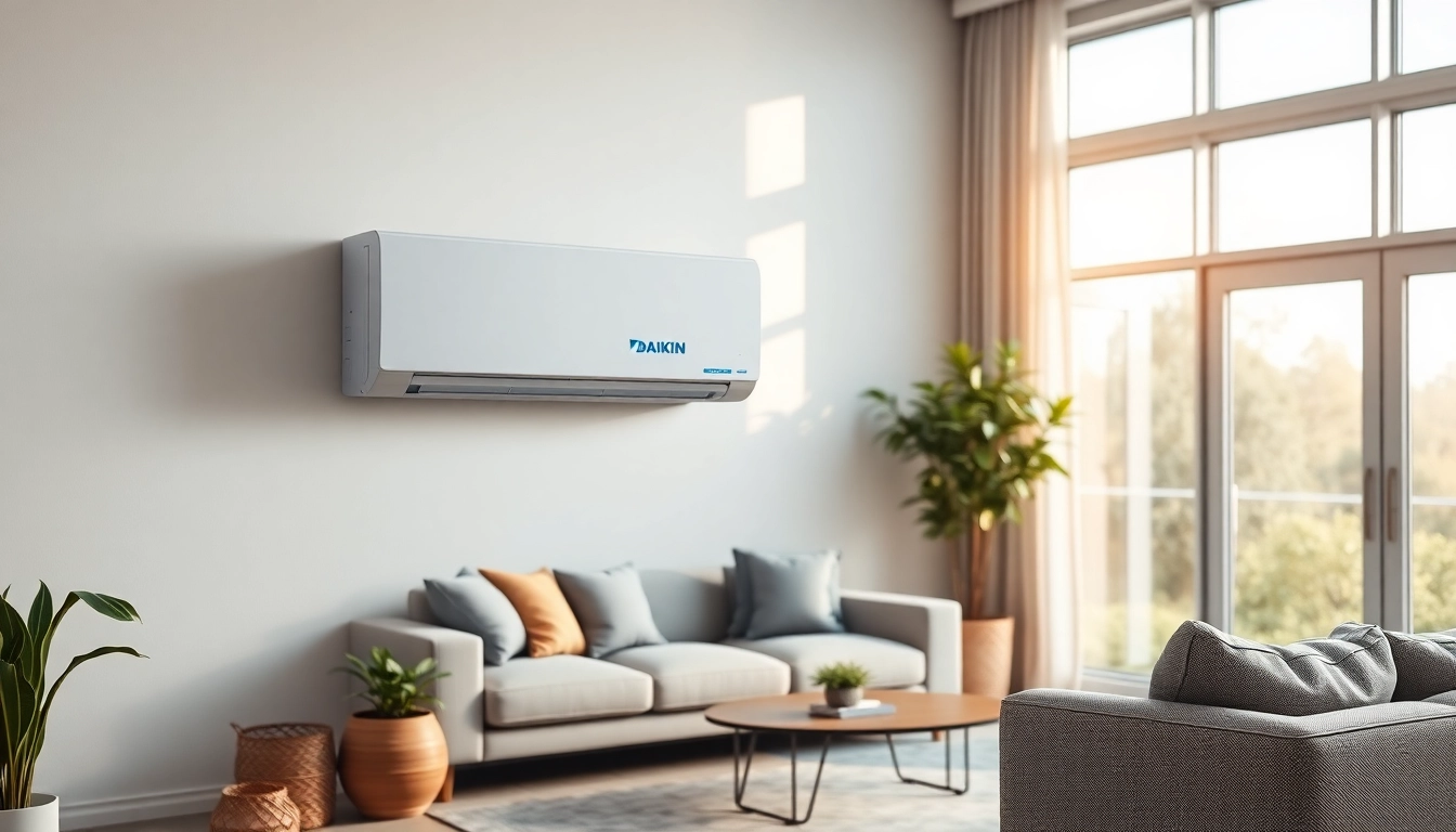 Enhance comfort with a daikin mini split ac in stylish modern living room.