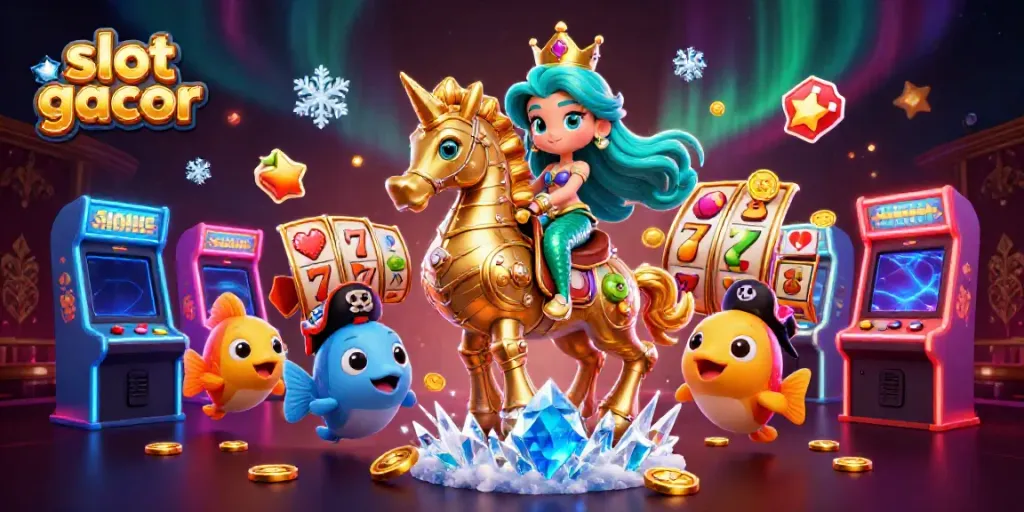 Experience thrilling slot gacor action with our vibrant mermaid and her oceanic companions!