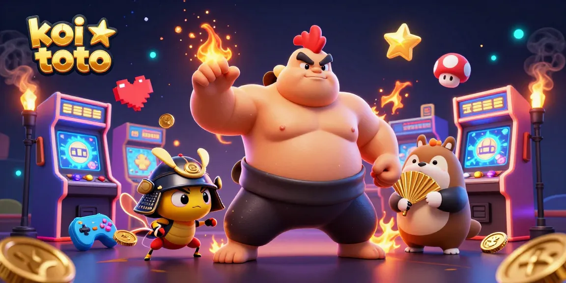 Experience excitement with koi toto showcasing a powerful rooster sumo wrestler and a fierce samurai cricket.