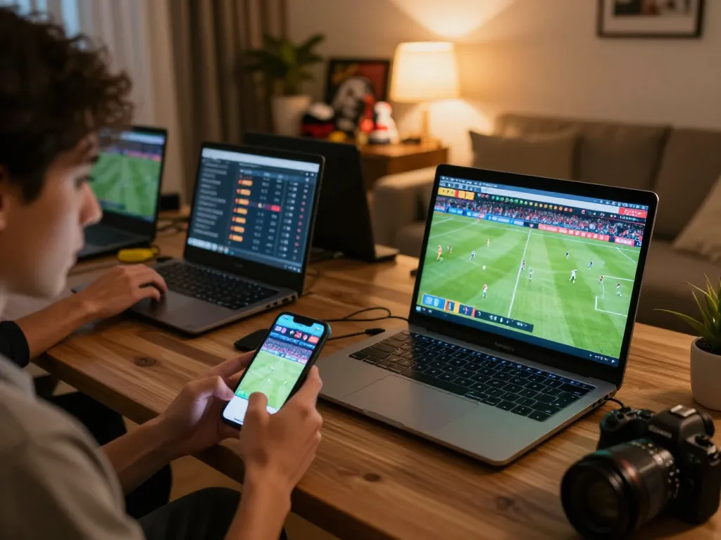 KÈO TRỰC TUYẾN betting experience at home, focused on live odds and sports events