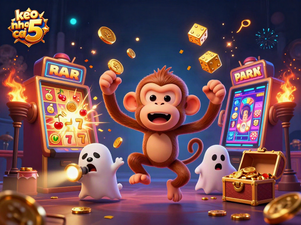 Engage with keo nha cai 5 and explore the lively casino atmosphere filled with golden treasures and playful spirits.