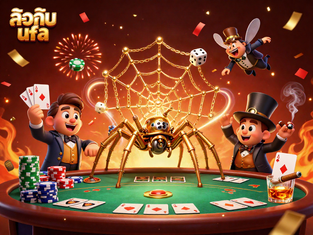 Lock in your winning strategy with ล็อคอิน ufa at our dynamic casino scene illustration.