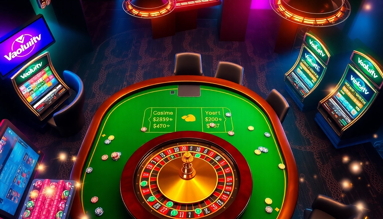 Players enjoying thrilling games at the vibrant Vaoluoitv online casino interface.