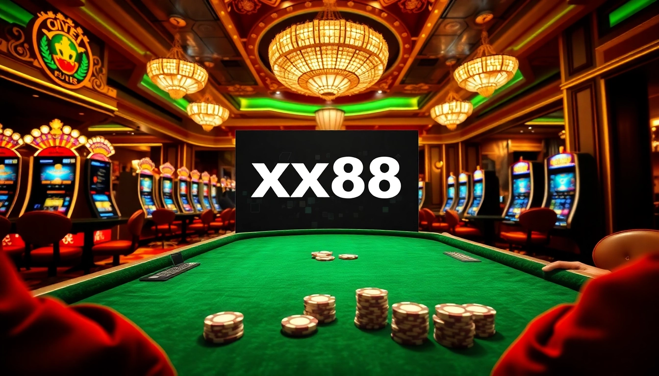 Experience the excitement of gambling at https://xx88.us/ with Baccarat and Xóc đĩa on vibrant casino tables.