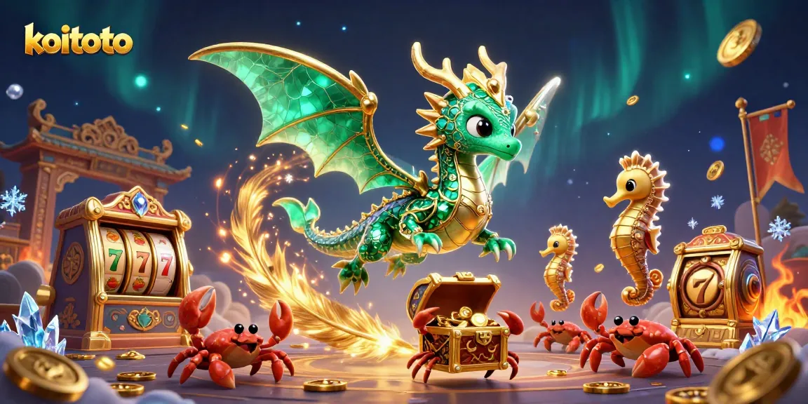 Koitoto empowers players with exciting slot experiences, featuring vibrant animations and casino elements.