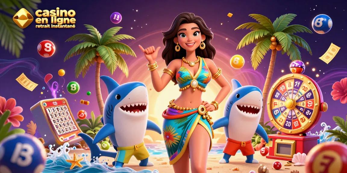 Interagissez avec le casino en ligne retrait instantané à travers une illustration 3D vibrante représentant des éléments de jeu palpitants.