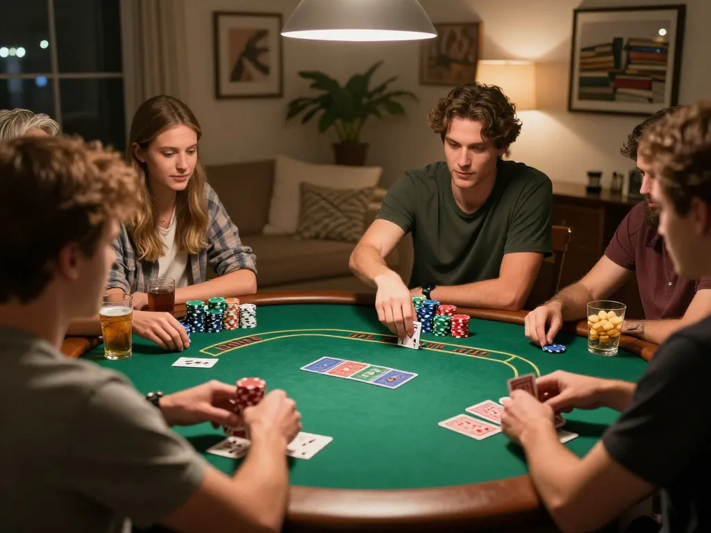 Playing thrilling poker with friends at home engages users at https://sc88.games/ in strategic gameplay.