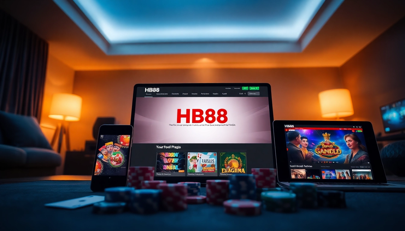 Engaging view of the HB88 gaming platform showcasing its flexible design across multiple devices.
