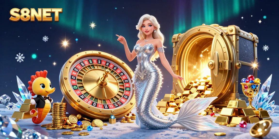 Spin the roulette at S8NET while enjoying dazzling game treasures and animations.
