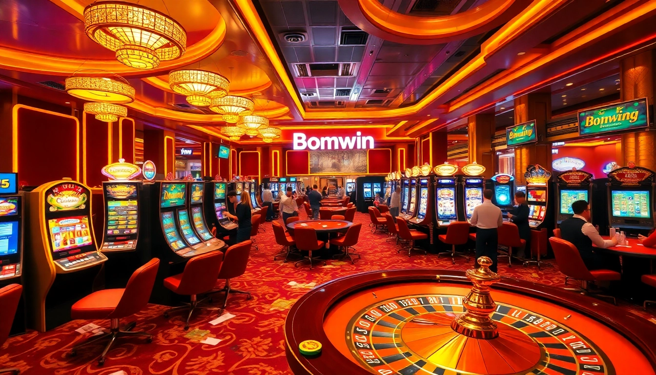 Experience the thrill of gambling at Bomwin casino, featuring exciting games and vibrant atmosphere.