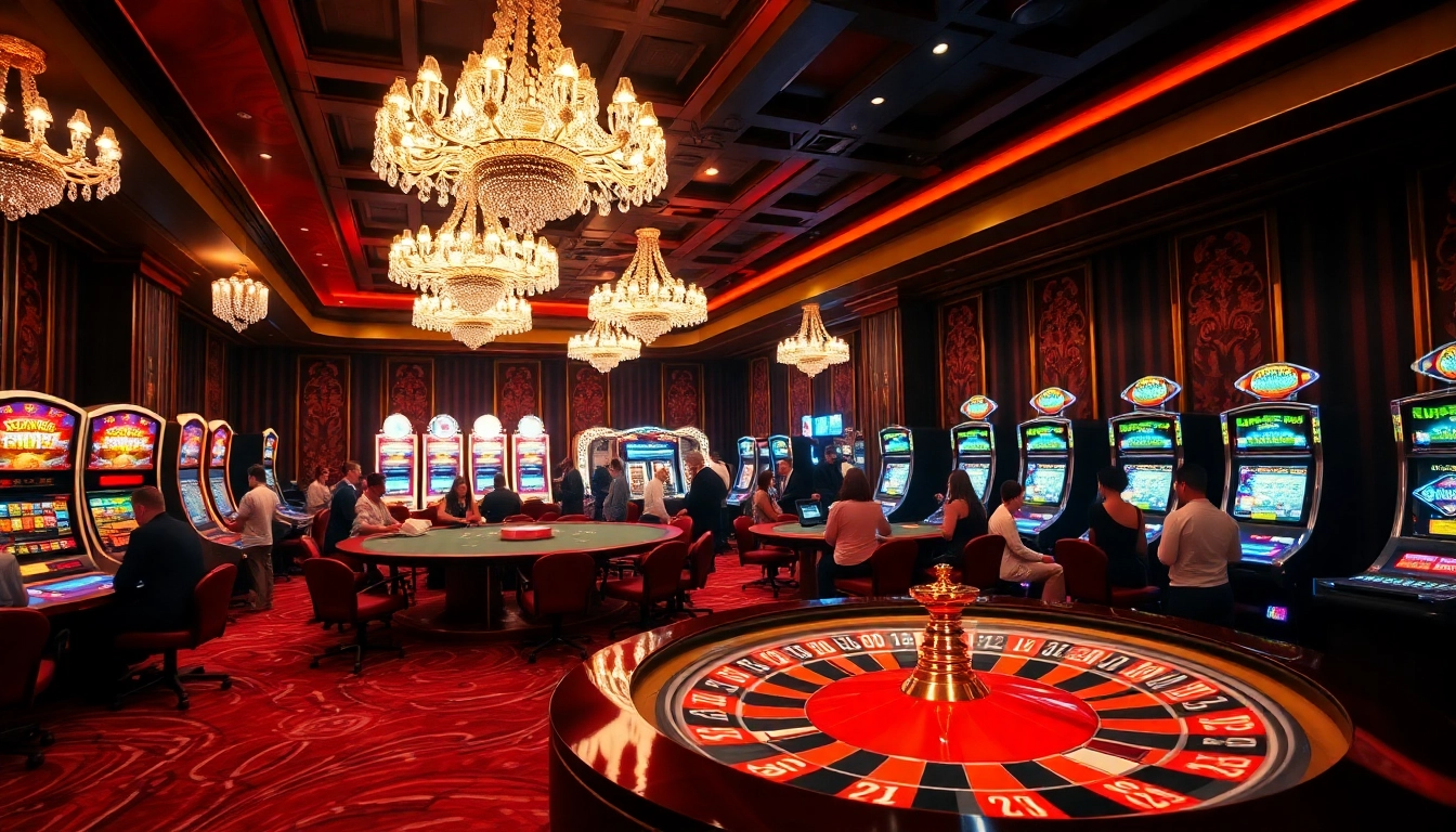 OKFUN offers thrilling casino experiences with vibrant roulette tables and enthusiastic players.