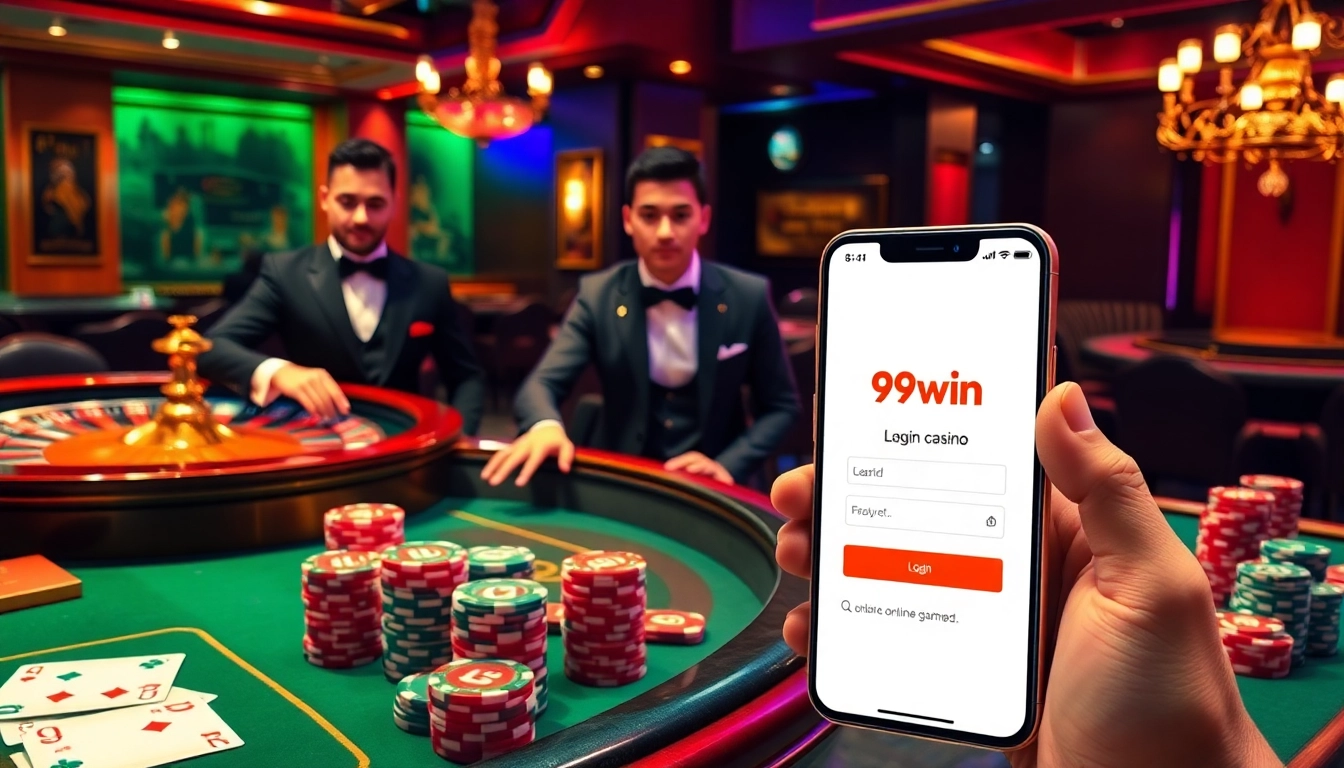 Experience the buzz of 99win login with vibrant casino tables and engaging online game interfaces.