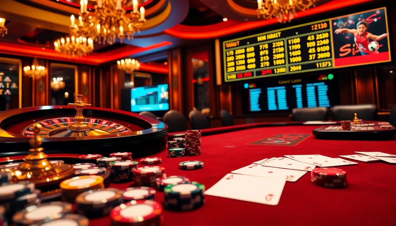 Experience the excitement of kèo nhà cái at a luxurious casino with live betting odds and engaging players.