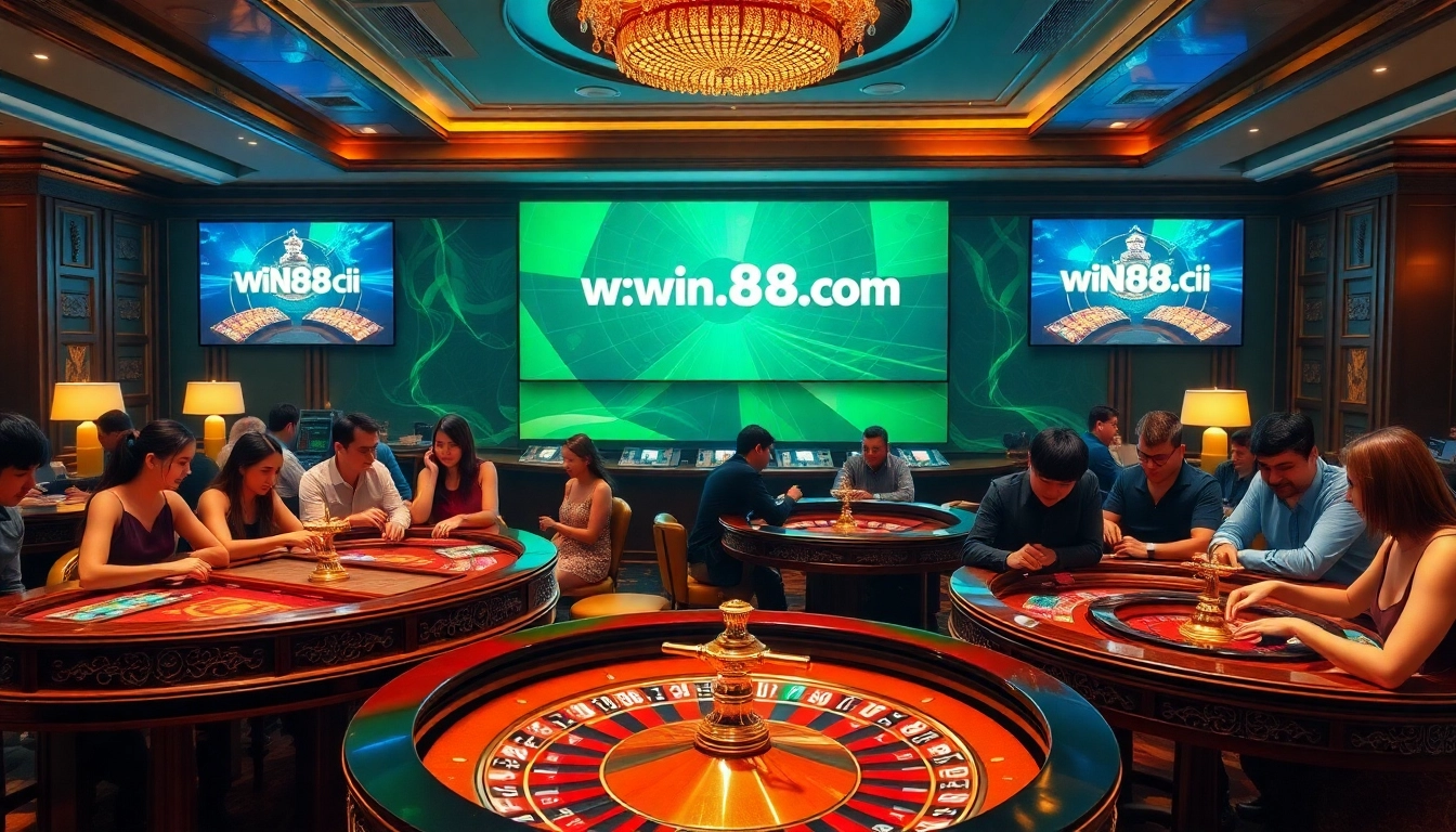 Experience thrilling games at https://win88li.com/ with enticing casino tables and engaging players.