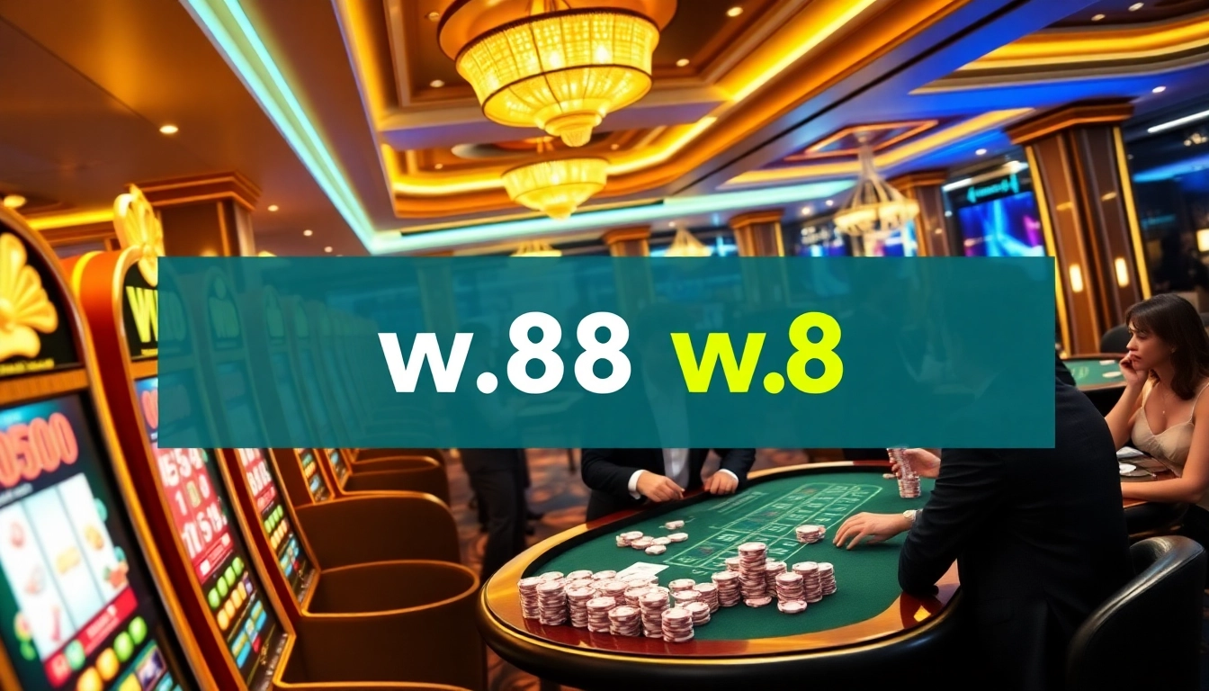 Experience the excitement of gambling at W88 link, where players engage in thrilling casino games.