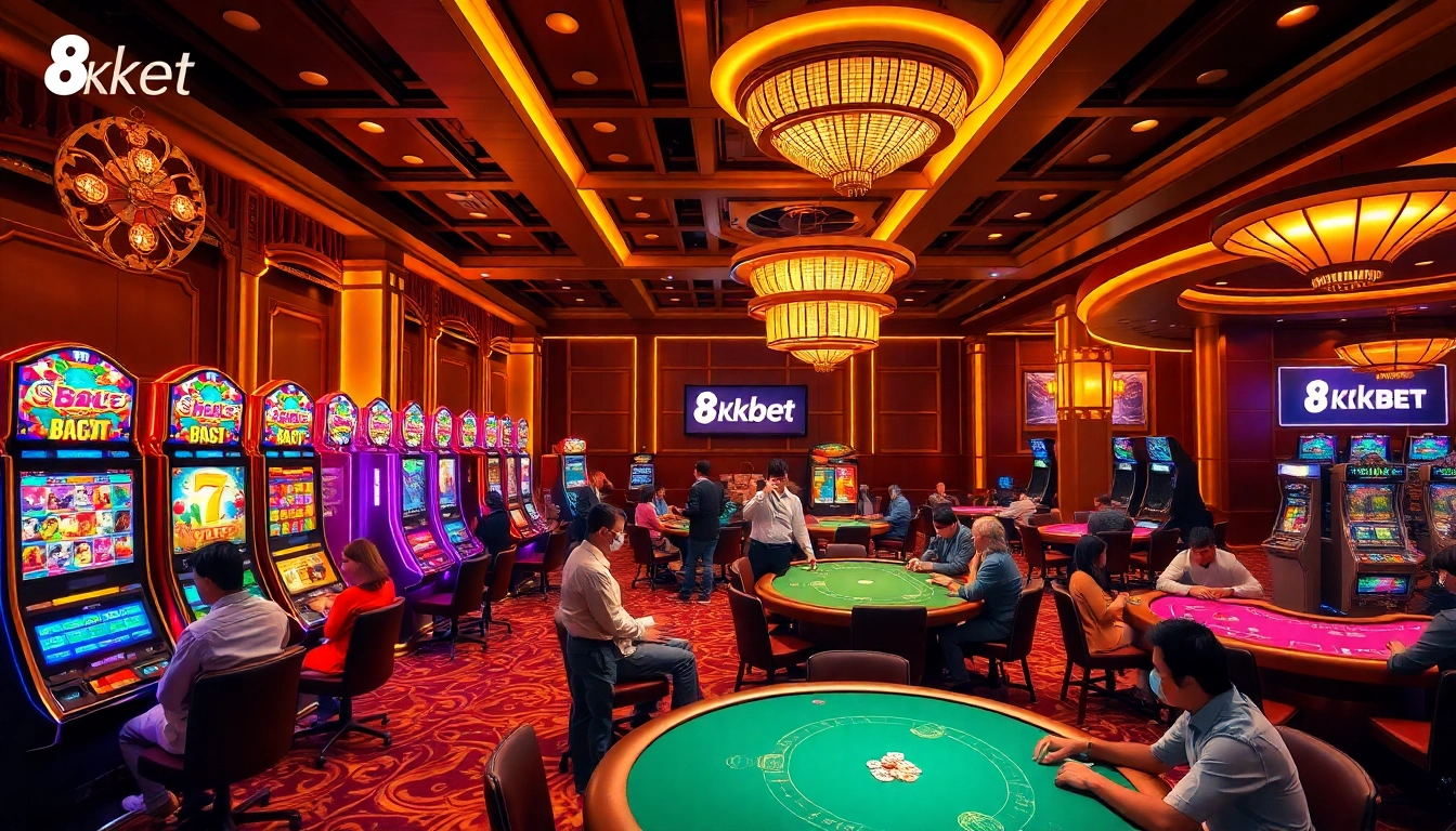 Experience thrilling gameplay at 8kbet with vibrant casino atmosphere and exciting games.