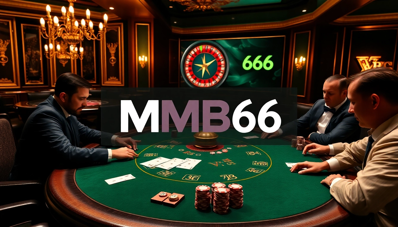 Experience high-stakes poker action at MB66 casino with vibrant tables and keen players.