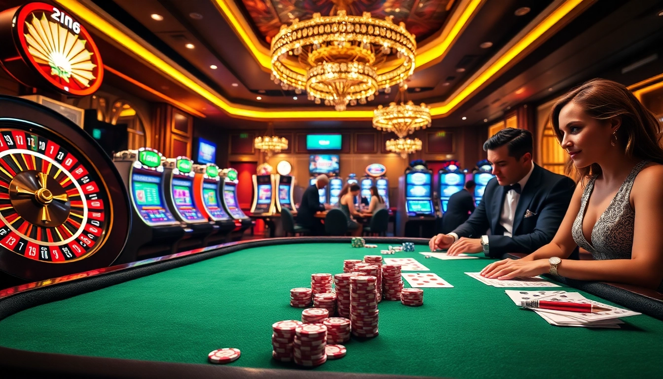 Experience high-stakes gambling excitement at https://hbbet5.art/ with vibrant casino visuals of roulette and poker.