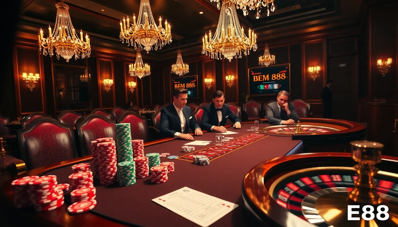 Experience the thrill of high-stakes gambling at BEM88's exquisite casino.