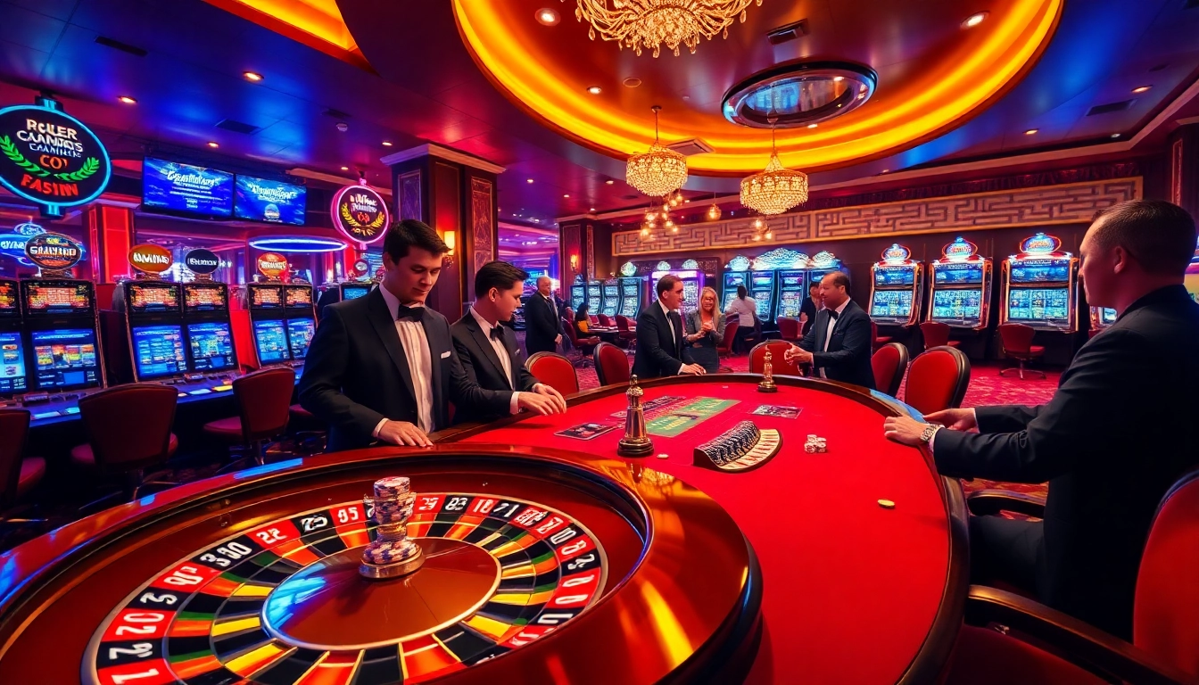 Engage with the thrilling atmosphere at https://km88.company/ featuring roulette and poker tables.