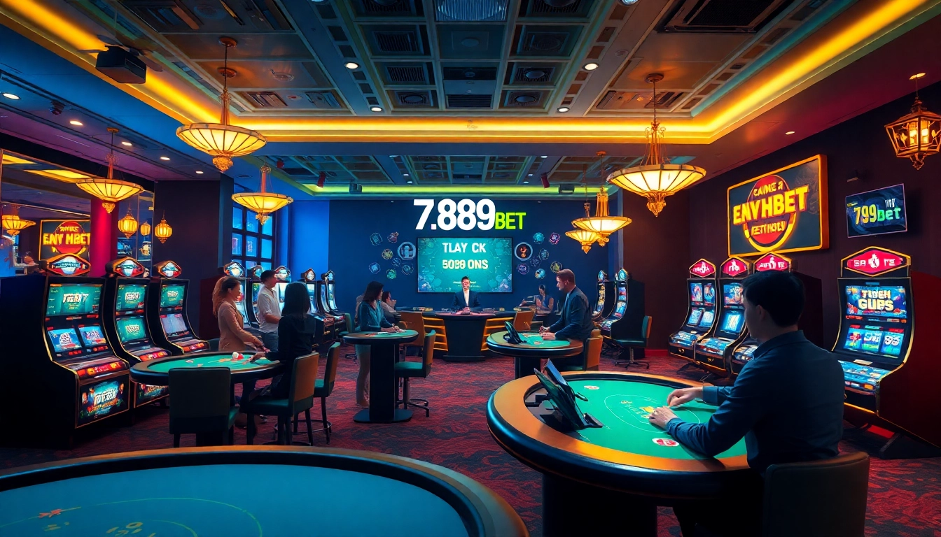 Experience the excitement of 789bet with dynamic virtual casino games, vibrant lighting, and engaging player interactions.
